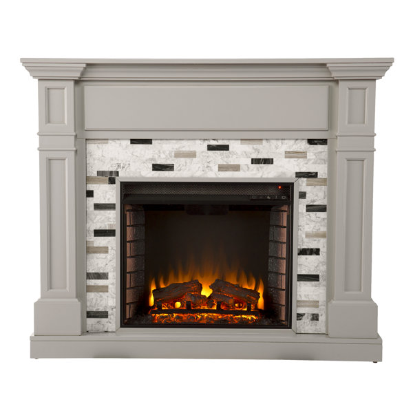 Marlow Home Co. Marsily Marlow Home Co. 122Cm W Electric Fire Wayfair